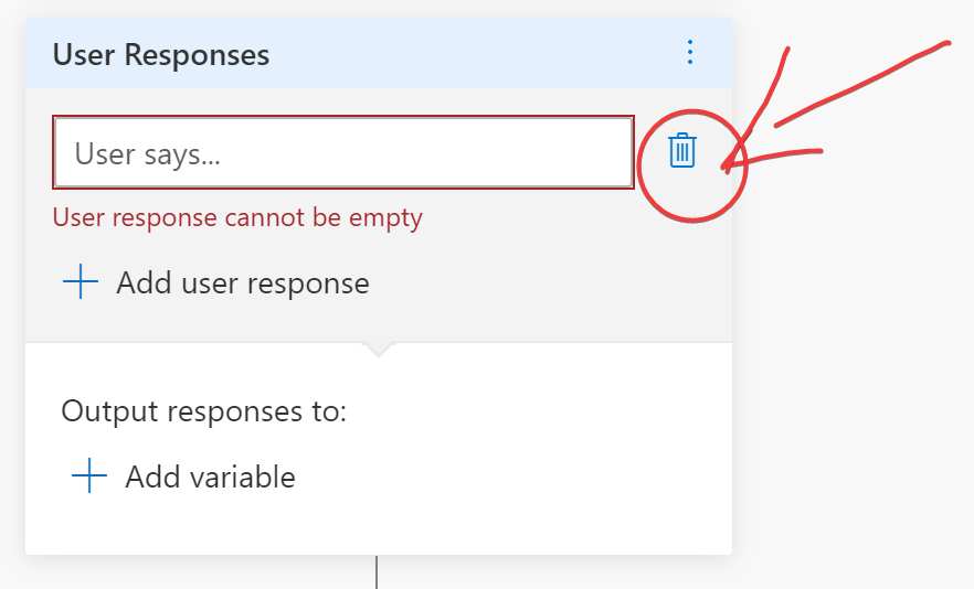 delete empty response